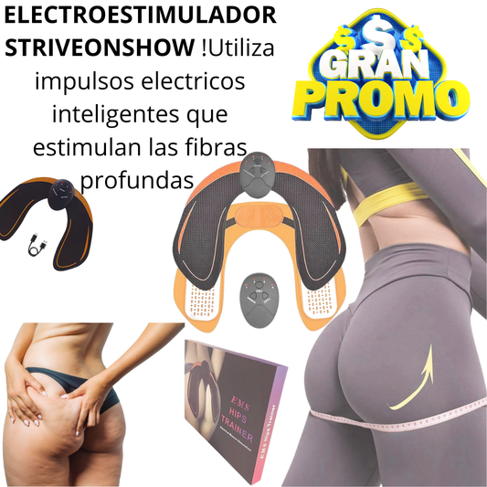ELECTROESTIMULADOR TONIFICA ABDOMEN, GLUTEOS Y BRAZOS !PAGAS UNO Y TE REGALAMOS EL RESTO STRIVEONSHOW